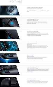The matte and shiny black plastic combination is not offending, but neither is it all that inviting, plus the offset beautiful blue g logo design doesn't do a lot. Logitech G402 Hyperion Fury Gaming Mouse 910 004070 Centre Com Best Pc Hardware Prices