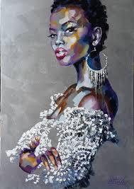 Artwork Black And White African American Art Black Women Art Viktorija Lapteva African Art Paintings African American Art African American Art Women