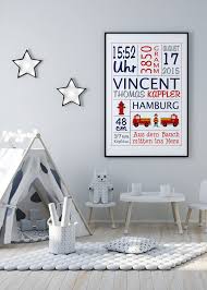 Personalisierte Geburtsanzeige Kinderbild Druck Geburtsdaten Etsy Kinder Zimmer Kinderzimmer Babyzimmer