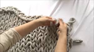 I've seen so many beautiful knitted throws, shawls and pillow covers lately and couldn't wait to give it a try! Hand Knit Chunky Chenille Blanket 40x60 Becozi 10 Off Youtube