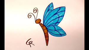 Secondly, draw a long letter 'u' shape for the butterfly's body. Learn How To Draw An Easy Cartoon Butterfly Icanhazdraw Youtube