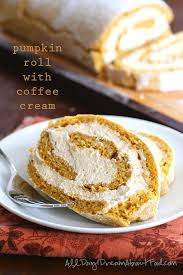 Pumpkin roll recipe & video. Pumpkin Roll With Coffee Cream All Day I Dream About Food