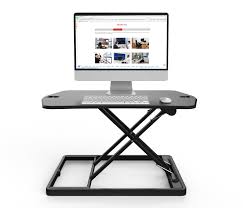 These desks goes up and down with ease in a matter of seconds, with premium pump assisted lift. Portable Ergonomic Computer Laptop Standing Desk Adjustable Stand Up Desk Riser Home Garden Home Office Desks