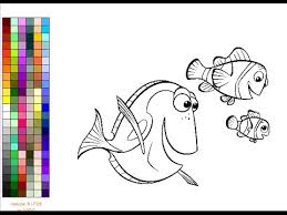 You have 23 different colors to choose. Finding Nemo Coloring Pages For Kids Finding Nemo Coloring Gamess Youtube