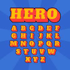 Free Vector | 3d comic alphabet