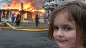 Harry giggled as his younger brother bit his finger. Zoe Roth Sells Disaster Girl Meme As Nft For 500 000 Bbc News