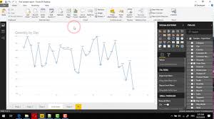 Power Bi Desktop Line Chart Plotting On Date Column And Drill Down Urdu Hindi