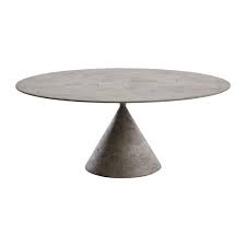 Desalto Cemento Grigio Luna Oval Clay Table In 2020 Table Oval Table Milan Furniture