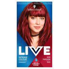 Ultra vibrant permanent hair color. Schwarzkopf Live Intensive Color 043 Red Passion Hair Dye Tesco Groceries