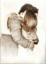 Art Awesome Couple Creative Cutie Drawings Emotions Feelings Holding Hug Inspiration Love Paintings Perfect Love Drawings Couple Drawings Love Art