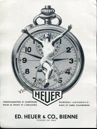 Vintage 1952 Heuer Watch Company Switzerland Original 1950s Swiss Ad Suisse Ed Heuer Co Bienne Vintage Watches Vintage Advertisements Watch Companies