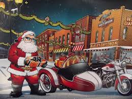 Xmas Bikers Babbo Natale Poster Natale