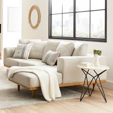 West Elm Furniture Decor On Instagram Art Meets Function The Sculptural Adeline Side Tab Sectional Sofa With Chaise Couch With Chaise Livingroom Layout