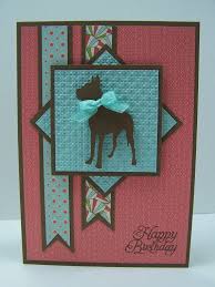 Birthday Card For Lover Handmade Stampin Up Handmade Greeting Card Happy Birthday Card Dog Lover Pet Lover Great Dane Pet Sympathy Cards Dog Cards Cat Cards