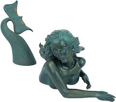 470 x 300 x 150 (mm) price: Amazon Com Design Toscano Db383047 Meara The Mermaid Swimmer Outdoor Garden Statue 16 Inch Green Verdigris Outdoor Statues Garden Outdoor