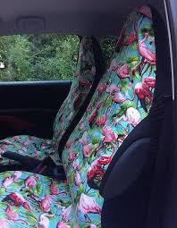 Fun Fabulous And Funky Car Seat Covers Pink Flamingo Car Seats Bike Seat Cover Jeep Seat Covers
