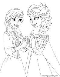 Your child will love coloring his favorite zoo animals. Elsa Anna Coloring Pages Elsa And Anna Coloring Pages Coloring Pages For Kids And Adults