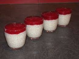 Perles Du Japon Vanillees Et Coulis De Framboise Perle Du Japon Coulis Framboise Recette Perle Du Japon