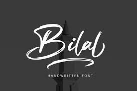 Perfect for branding a new bakeshop or cafe, this multipurpose script font has plenty of alternate characters and terminal forms to get your creative juices flowing. Bilal Brush Font 375966 Script Font Bundles