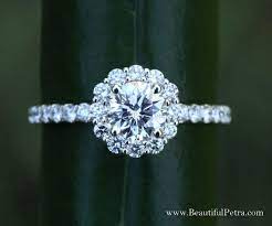Diamond Engagement Ring 14k White Gold 1 40 Carat Round Etsy Unique Diamond Engagement Rings 14k Engagement Ring Vintage Engagement Rings