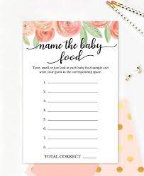 Instant Download Name The Baby Food Baby Shower Games Etsy In 2021 Cute Baby Shower Ideas Baby Shower Games Baby Shower Food