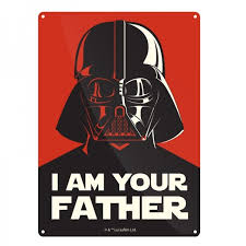 The father warmly embraces real life, through loving reflection upon the vibrant human condition; Star Wars I Am Your Father Blechschilder Zum Sammeln Fur Deine Wand