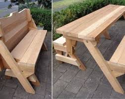 One Piece Folding Bench And Picnic Table Plans Downloadable Pdf File Picnic Table Plans Picnic Table Bench Folding Picnic Table