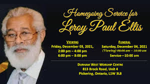 Homegoing Service for Brother Leroy Paul Ellis