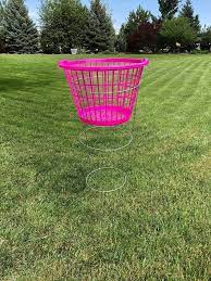 Diy heavy duty disc golf basket tutorial. Easy Frisbee Golf For Your Backyard Hometalk