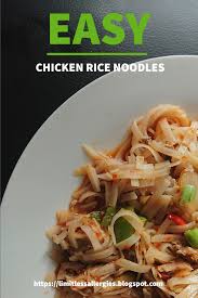 Chicken Rice Noodles Recipe In 2020 Chicken Rice Noodles Chicken Rice Easy Chicken And Rice