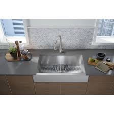 We are happy to help you obtain a paper template for a sink that interests you. Sterling By Kohler Ludington Apron Front Kitchen Sink With Accessories Wayfair
