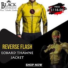 Reverse Flash Jacket Eobard Thawne Leather Jacket Dc Jackets Leather Jacket Jackets