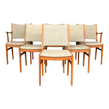 D Scan Teak Dinning Chairs Set Of 6 Chairish In 2020 Teak Dining Chairs Dining Chairs Dinning Chairs
