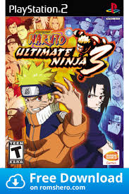 Download Naruto Ultimate Ninja 3 Playstation 2 Ps2 Isos Rom Naruto Games Naruto Anime Fighting Games