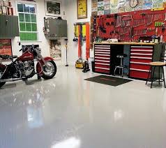 90 Garage Flooring Ideas For Men Paint Tiles And Epoxy Coatings Garage Design Garage Renovation Garage Interior