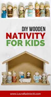 How To Make A Wooden Peg Doll Nativity Set Christmas Crafts Christmas Diy Diy Nativity