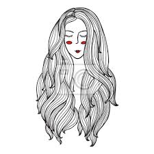 Vektor Illustration Schwarz Weiss Frau Mit Blumen Ausmalbilder Leinwandbilder Bilder Schone Farben Fleck Myloview De