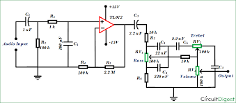 Simple Audio Tone Control Circuit Circuit Diagram Circuit Electronic Kits