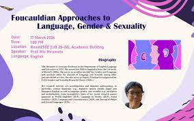 HUMA Seminar - Foucauldian Approaches to Language, Gender ...