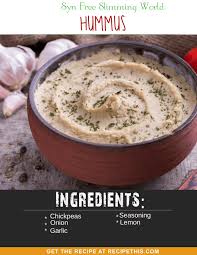 Syn Free Slimming World Hummus Recipe This Recipe Slimming World Hummus Recipes Slimming World Vegetarian Recipes Slimming World Snacks