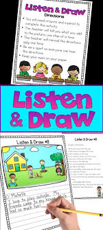 Young kids are developing quickly, especially in the first few years of their lives. Listen And Draw Listening Comprehension Listening Activities For Kids Listening Skills Activities Comprehension Activities
