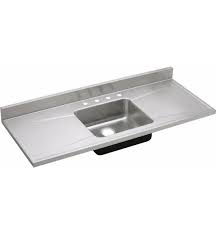 Black kitchen sink lavello decoro 150lt 39 granite sink composite double bowl big range of kitchen sinks drop in top mount (drainboard position: Elkay S60194 Gourmet 60 Single Bowl Drop In Stainless Steel Kitchen Sink With Drain Board