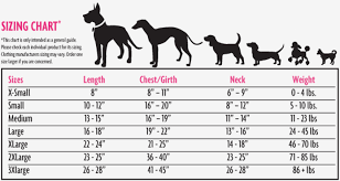 size chart the scottish dog pet supplies gifts