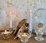 Bougeoirs Vintage Inweder - Lot De 2 - Résine Noir Style Baroque - Pour  Décoration Intérieur - Ne Convient Pas Aux Bougies Classiques