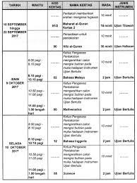 Menteri kanan pendidikan telah mengumumkan dalam. Rasmi Saps Jadual Waktu Peperiksaan Pt3 2017