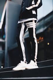 Holdem Denim Black White Track Pants Size Xs