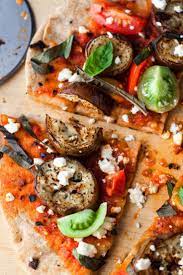 Grilled Pizza With Grilled Eggplant And Cherry Tomatoes Recipe Recipe Nyt Cooking Grilled Eggplant Grilled Pizza
