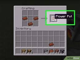 Add items to make a flower pot in the crafting menu, you should see a crafting area that is made up of a 3x3 crafting grid. How To Make Bricks In Minecraft With Pictures Wikihow