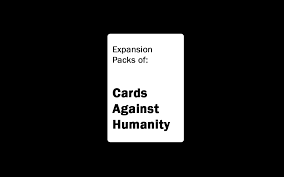 We did not find results for: Cards Against Humanity 20 List Of All Expansion Packs