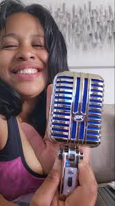 Love delivery day!, @monoprice Monoprice Memphis Blue Classic Dynamic  Microphone for the win!!, #dynamicmicrophone #retrotoy #deehernandez,  #JazzVibes #forsingers